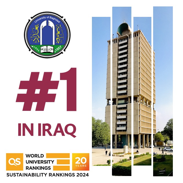 The University of Baghdad is Locally Ranked First in the QS Sustainability Ranking