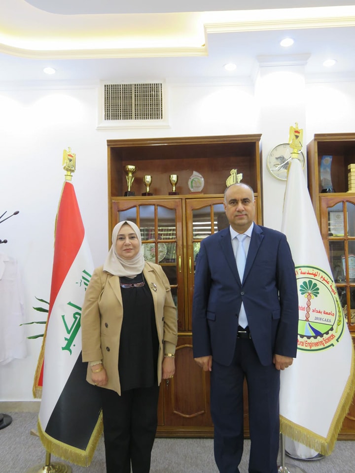 The Dean of the College of Agricultural Engineering Sciences Welcomes the Former Minister of Agriculture