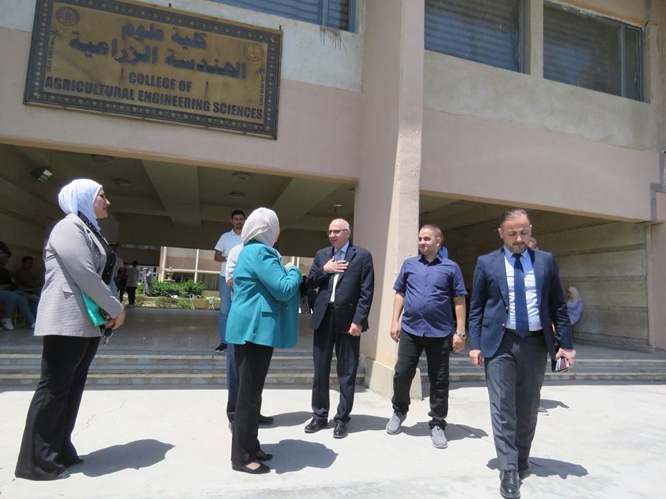 Visit of the President of University of Baghdad to the College of Agricultural Engineering Sciences