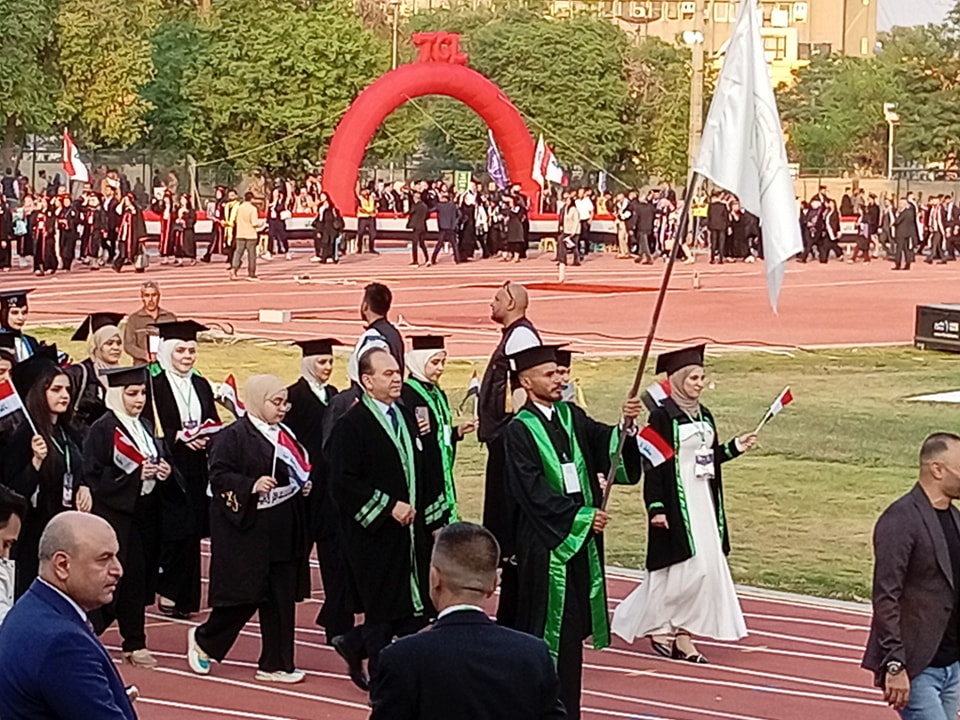 The College of Agricultural Engineering Sciences participated in the activities of the graduation ceremony for the 67th batch of the University of Baghdad.